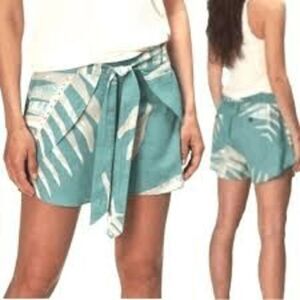 Patagonia Garden Island Palms of my Heart blue shorts XS